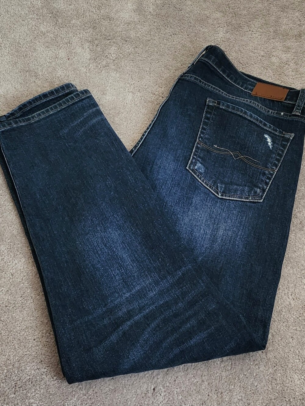 Lucky Brand Sienna Slim Boyfriend Jeans Women's 12/ 31 Distressed Denim